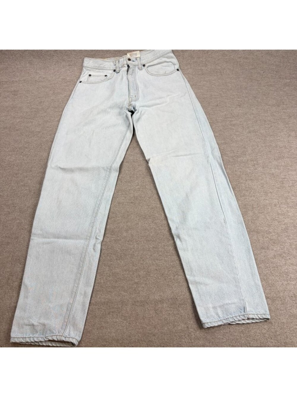 ACA Jeans 28 x 30 Blue Stonewash Cotton Straight Made in Japan Vintage